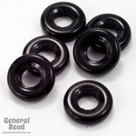 8mm Opaque Black Donut-General Bead