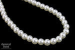 7mm White Luster Glass Pearl (300 Pcs) #GPH010-General Bead