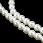 4mm White Luster Glass Pearl #GPA010-General Bead