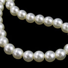 6mm White Luster Glass Pearl #GPB010-General Bead