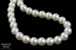 12mm White Luster Glass Pearl (150 Pcs) #GPI010-General Bead