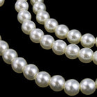 5mm White Luster Glass Pearl #GPE010-General Bead