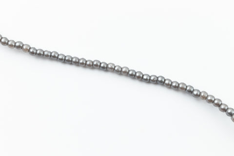 2mm Silver Czech Glass Pearl #GPE012