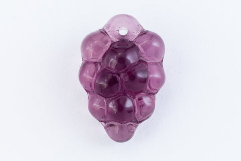 15mm Transparent Dark Amethyst Grape Drop #GRAPE1-General Bead