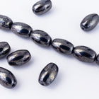 5mm x 8mm Gunmetal Oval Bead (25 Pcs) #GSB001