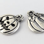 18mm Antique Silver Tierracast Pewter Jack-o-Lantern Charm #HALLOW001-General Bead