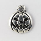 18mm Antique Silver Tierracast Pewter Jack-o-Lantern Charm #HALLOW001-General Bead