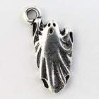 24mm Antique Silver Tierracast Pewter Ghost Charm #HALLOW004-General Bead