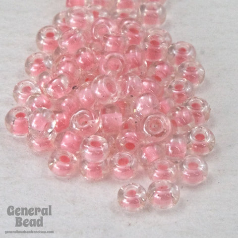 11/0 Pink Lined Crystal Japanese Seed Bead-General Bead