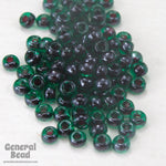 11/0 Purple Lined Green Japanese Seed Bead-General Bead