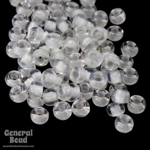 11/0 Light Grey Lined Crystal Japanese Seed Bead-General Bead