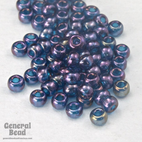 11/0 Gold Luster Aqua/Amethyst Japanese Seed Bead-General Bead