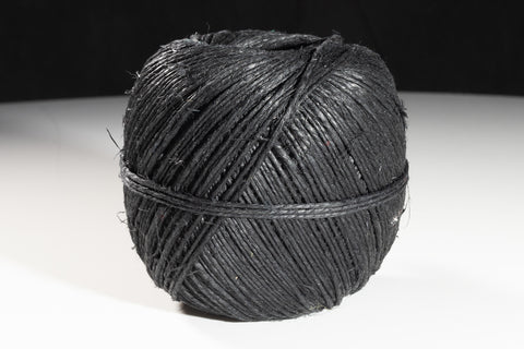 1mm Black Polished Hemp Cord #HEMP010