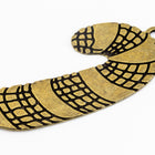 31mm Antique Brass Candy Cane Charm (2 Pcs) #HOLO003