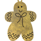 30mm Antique Brass Gingerbread Man Charm (2 Pcs) #HOLO004