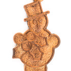 10mm Copper Snowman Charm (2 Pcs) #HOLO008-General Bead
