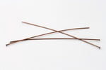 2" 24 Gauge Antique Copper Head Pin #HPA017-General Bead