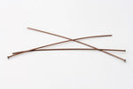 1.5" 24 Gauge Antique Copper Head Pin #HPD019