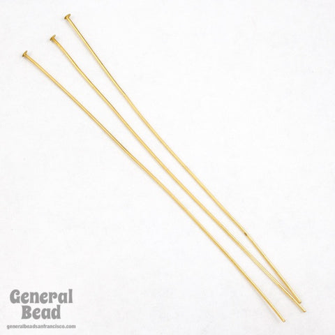 4” 21 Gauge Gold Head Pin #HPG001-General Bead