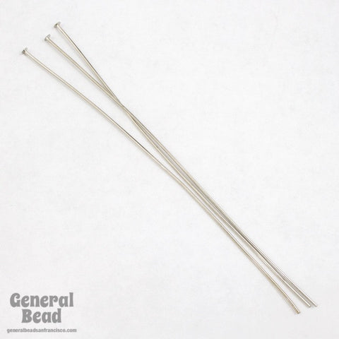 4” 21 Gauge Silver Head Pin #HPW001-General Bead