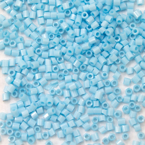15/0 Opaque Light Blue Hex Seed Bead-General Bead
