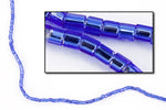 15/0 Silver Lined Sapphire Hex Seed Bead-General Bead