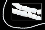 15/0 Opaque White Hex Seed Bead-General Bead