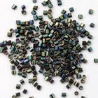 15/0 Metallic Green Iris Hex Seed Bead-General Bead