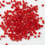 15/0 Opaque Cherry Red Hex Seed Bead-General Bead