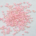15/0 Baby Pink Lined Crystal Hex Seed Bead-General Bead