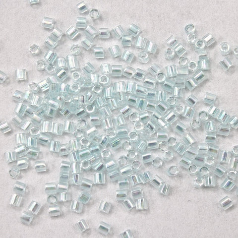 15/0 Transparent Luster Ice Blue AB Hex Seed Bead-General Bead