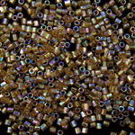 15/0 Transparent Topaz AB Hex Seed Bead-General Bead