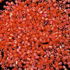 15/0 Opaque Orange AB Hex Seed Bead-General Bead