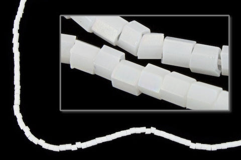 15/0 Matte Opaque White Hex Seed Bead-General Bead
