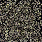 15/0 Matte Metallic Olive Green Hex Seed Bead-General Bead