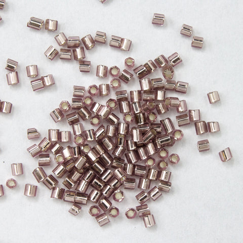 15/0 Silver Lined Light Amethyst Hex Seed Bead-General Bead