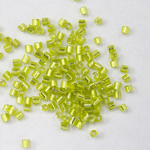 15/0 Silver Lined Chartreuse Seed Bead-General Bead