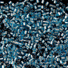 15/0 Silver Lined Aqua Hex Seed Bead-General Bead