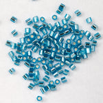 15/0 Silver Lined Aqua Hex Seed Bead-General Bead