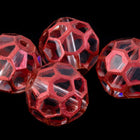14mm Copper Round Glass Windowpane Bead #IGL006-General Bead