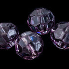 14mm Purple Round Glass Windowpane Bead #IGF006-General Bead