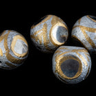 14mm Silver/Bronze Round Glass Bead #IGG005-General Bead