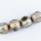 14mm Silver/Bronze Round Glass Bead #IGG005-General Bead