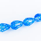 14mm x 9mm Capri Teardrop Glass Windowpane Bead #IGK007-General Bead