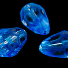 14mm x 9mm Capri Teardrop Glass Windowpane Bead #IGK007-General Bead