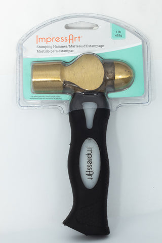 1 Pound Brass Ergo Metal Stamping Hammer #SC711