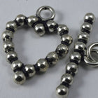 18mm Indian Sterling Heart Toggle Clasp-General Bead