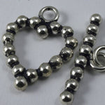 18mm Indian Sterling Heart Toggle Clasp-General Bead