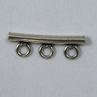 Indian Sterling Tube with 3 Loops-General Bead