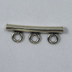 Indian Sterling Tube with 3 Loops-General Bead